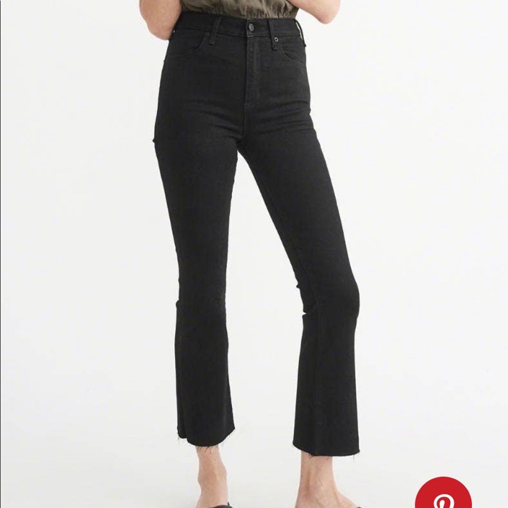 Abercrombie Simone High Rise Ankle Flare Jeans